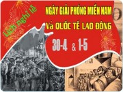 Thông báo nghỉ lễ 30-4 và 1-5/2014