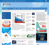 Giao diện website NukeViet CMS 4.0 RC1 ngay sau khi cài đặt