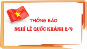 Thông báo nghỉ lễ 02/09/2017