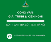 Công văn giải trình và kiến nghị gửi Sở TT