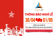 Thông báo lịch nghỉ lễ 30/4 và 1/5/2021