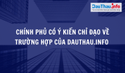 Chính phủ có ý kiến chỉ đạo về trường hợp của Dauthau.info