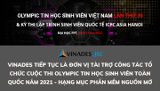 VINADES tiếp tục là đơn vị tài trợ công tác tổ chức cuộc thi Olympic tin học sinh viên toàn quốc năm 2021 - Hạng mục Phần mềm nguồn mở