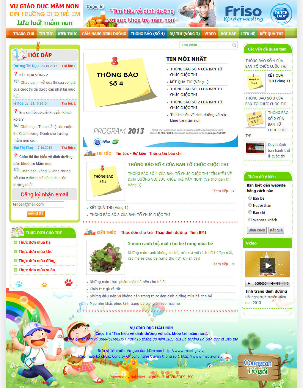 Website cuộc thi