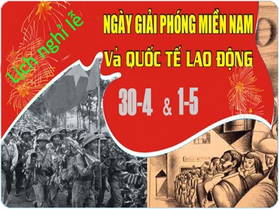 Thông báo nghỉ lễ 30-4 và 1-5/2014