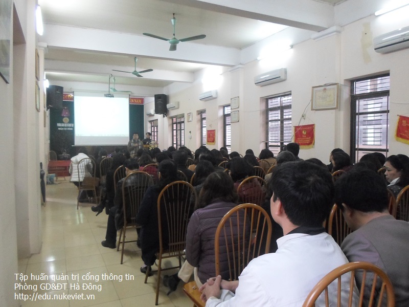 Tập huấn quản trị cổng thông tin Phòng GD&ĐT Hà Đông & website các trường trực thuộc