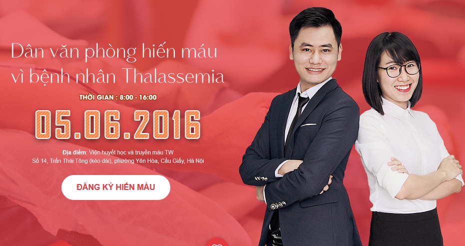 Công ty VINADES.,JSC cùng hiến máu vì bệnh nhân Thalassemia