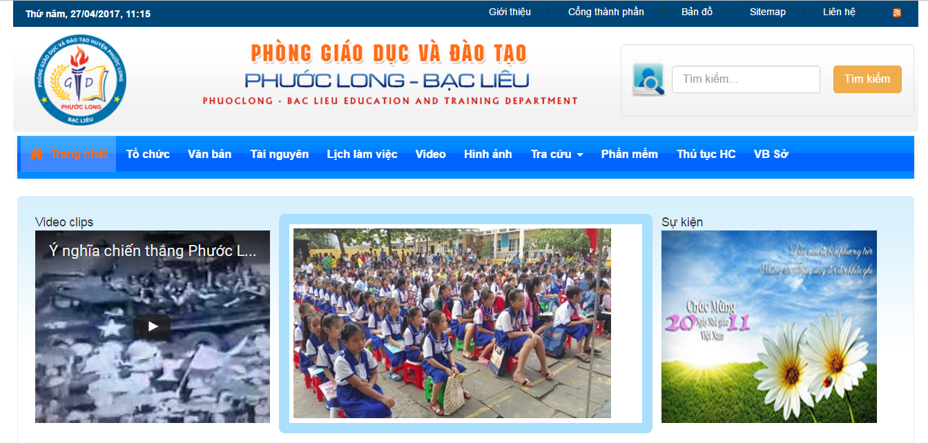 Giao diện PGD Phước Long