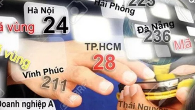 Đổi mã vùng điện thoại