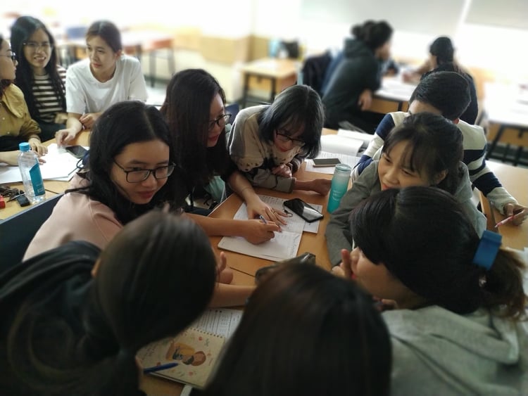 Sinh viên được tham gia các hoạt động làm việc nhóm thú vị từ chương trình