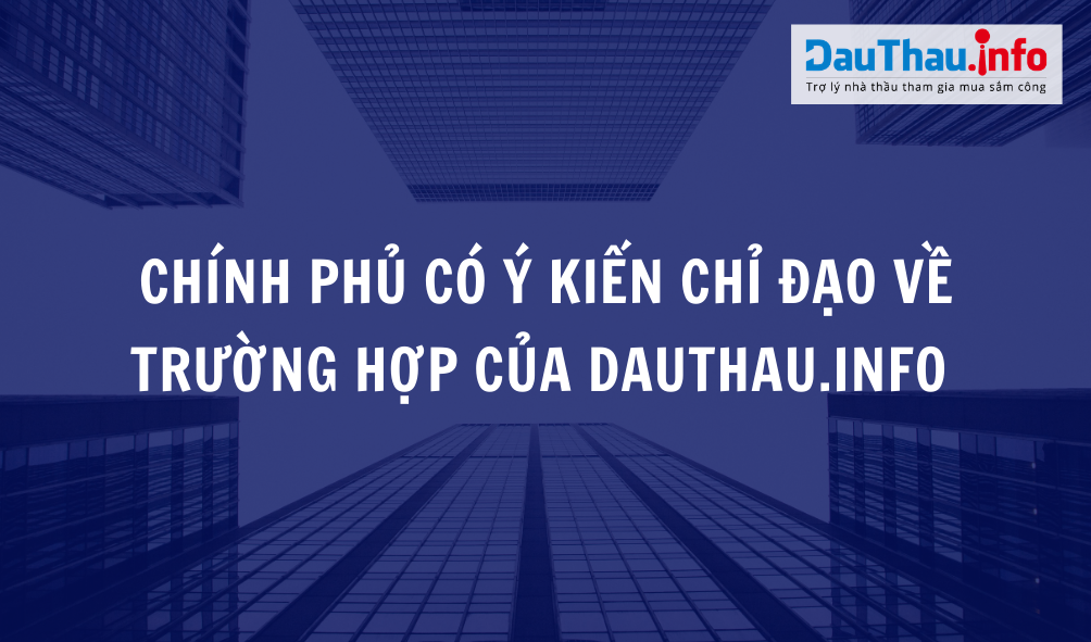 Chính phủ có ý kiến chỉ đạo về trường hợp của Dauthau.info
