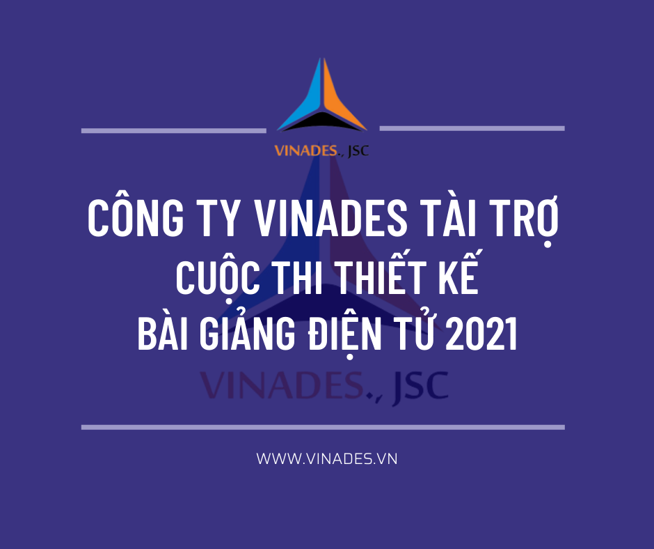 vinades tài trợ cuộc thi thiết kế bài giảng điện tử