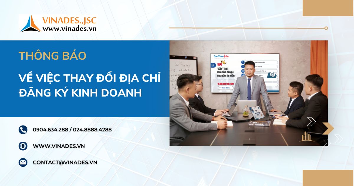 Thông báo tới đối tác và khách hàng về việc thay đổi địa chỉ đăng ký kinh doanh
