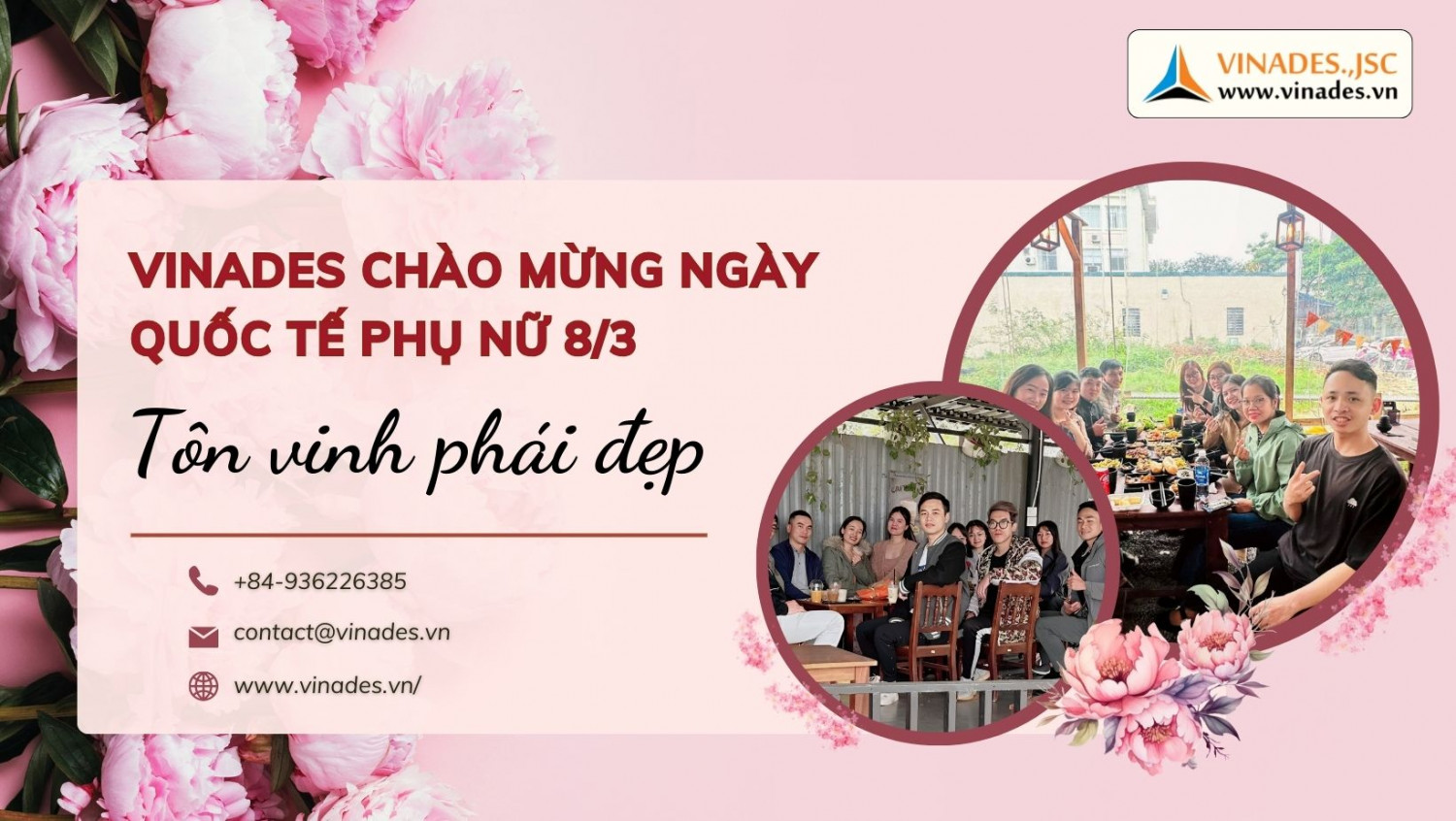 Tôn vinh phái đẹp, VINADES tổ chức hoạt động chúc mừng Ngày Quốc tế Phụ nữ 8/3