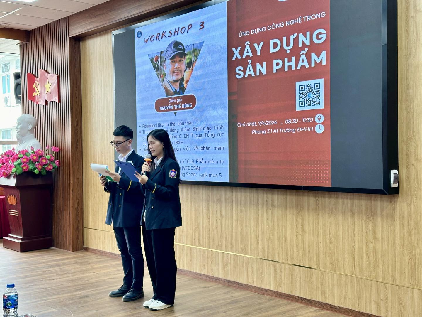 Buổi Workshop 3 Cuộc thi “VMU Startup 2024” với sự tham gia chia sẻ của anh Nguyễn Thế Hùng Tổng Giám đốc VINADES