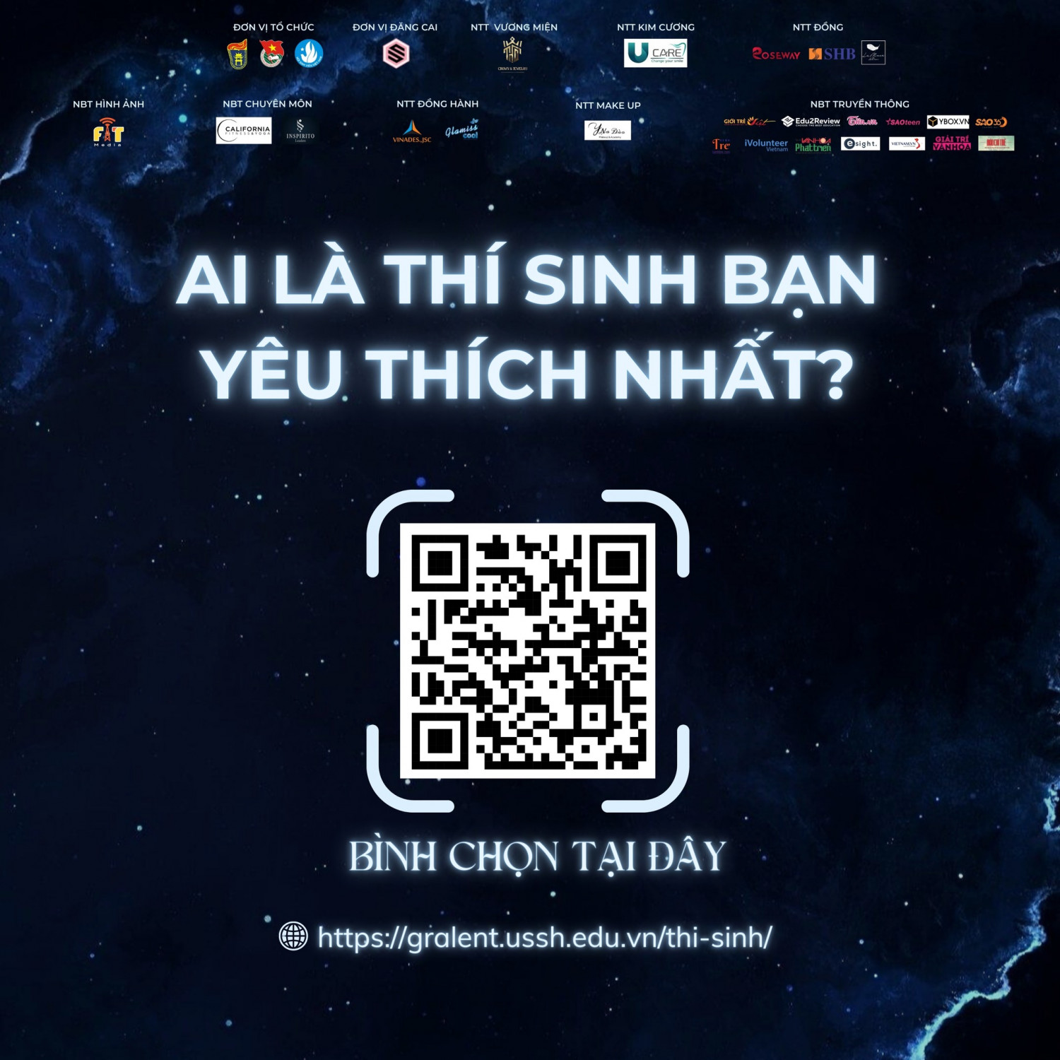 Hình ảnh mã QR Code chứa link landing page của cuộc thi được đăng tải trên mạng xã hội